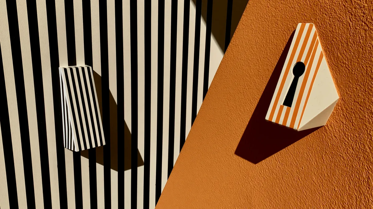 Bold architectural light and shadow — Horizon Halo studio aesthetic